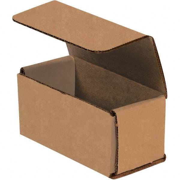 Made in USA - Pack of (50), 2" Wide x 4" Long x 2" High Corrugated Shipping Boxes - Industrial Tool & Supply