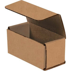 Made in USA - Pack of (50), 2" Wide x 4" Long x 2" High Corrugated Shipping Boxes - Industrial Tool & Supply