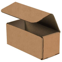 Made in USA - Pack of (50), 2" Wide x 6" Long x 2" High Corrugated Shipping Boxes - Industrial Tool & Supply