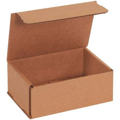 Made in USA - Pack of (50), 4-1/2" Wide x 6-1/2" Long x 2-1/2" High Corrugated Shipping Boxes - Industrial Tool & Supply