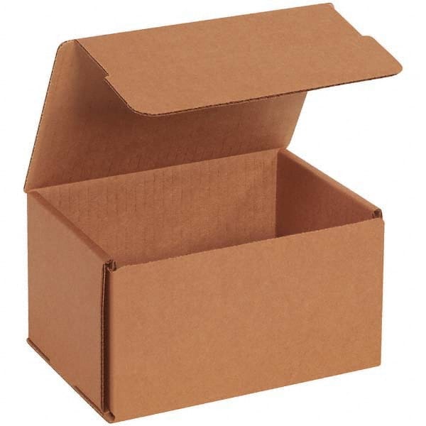 Made in USA - Pack of (50), 4-7/8" Wide x 6-1/2" Long x 3-3/4" High Corrugated Shipping Boxes - Industrial Tool & Supply