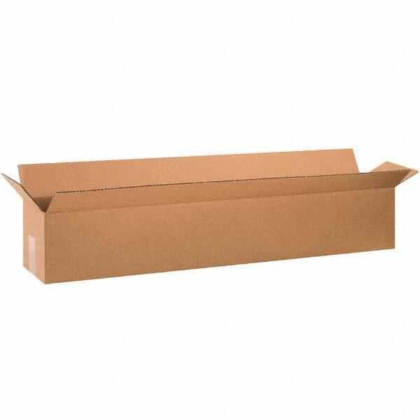 Made in USA - Pack of (5), 10" Wide x 60" Long x 10" High Corrugated Shipping Boxes - Industrial Tool & Supply