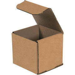 Made in USA - Pack of (50), 6" Wide x 6" Long x 6" High Corrugated Shipping Boxes - Industrial Tool & Supply