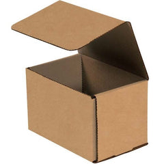 Made in USA - Pack of (50), 5" Wide x 5" Long x 5" High Corrugated Shipping Boxes - Industrial Tool & Supply