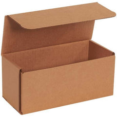 Made in USA - Pack of (50), 4" Wide x 9" Long x 4" High Corrugated Shipping Boxes - Industrial Tool & Supply