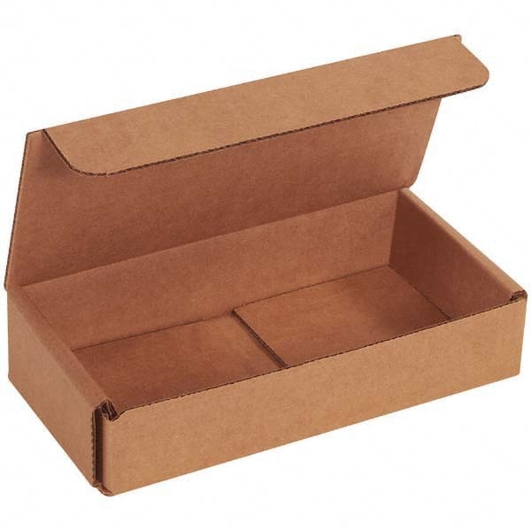 Made in USA - Pack of (50), 3-1/4" Wide x 6-1/2" Long x 1-1/4" High Corrugated Shipping Boxes - Industrial Tool & Supply