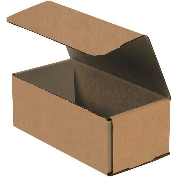 Made in USA - Pack of (50), 5" Wide x 7" Long x 3" High Corrugated Shipping Boxes - Industrial Tool & Supply