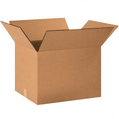 Made in USA - Pack of (15), 16" Wide x 20" Long x 12" High Corrugated Shipping Boxes - Industrial Tool & Supply