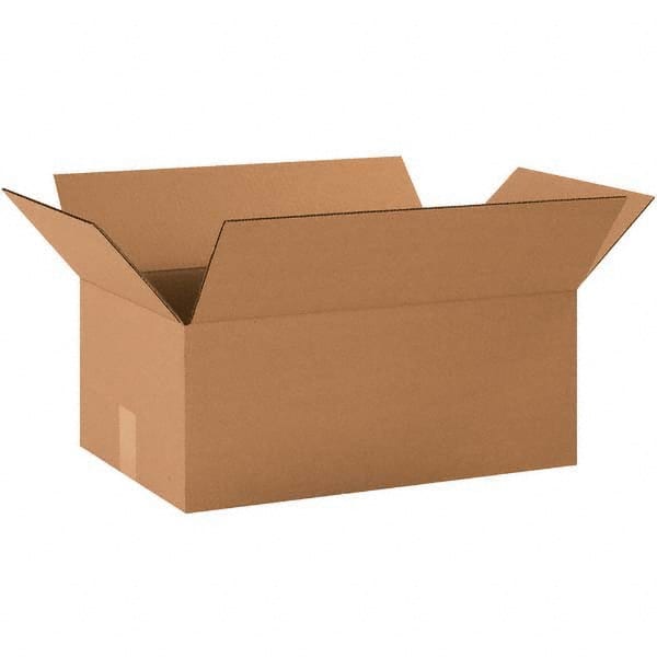 Made in USA - Pack of (25), 13" Wide x 19" Long x 10" High Corrugated Shipping Boxes - Industrial Tool & Supply