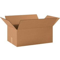 Made in USA - Pack of (25), 13" Wide x 19" Long x 10" High Corrugated Shipping Boxes - Industrial Tool & Supply