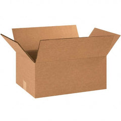 Made in USA - Pack of (15), 12" Wide x 20" Long x 6" High Corrugated Shipping Boxes - Industrial Tool & Supply