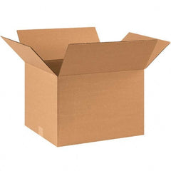 Made in USA - Pack of (25), 14-3/4" Wide x 17-1/2" Long x 12-1/2" High Corrugated Shipping Boxes - Industrial Tool & Supply