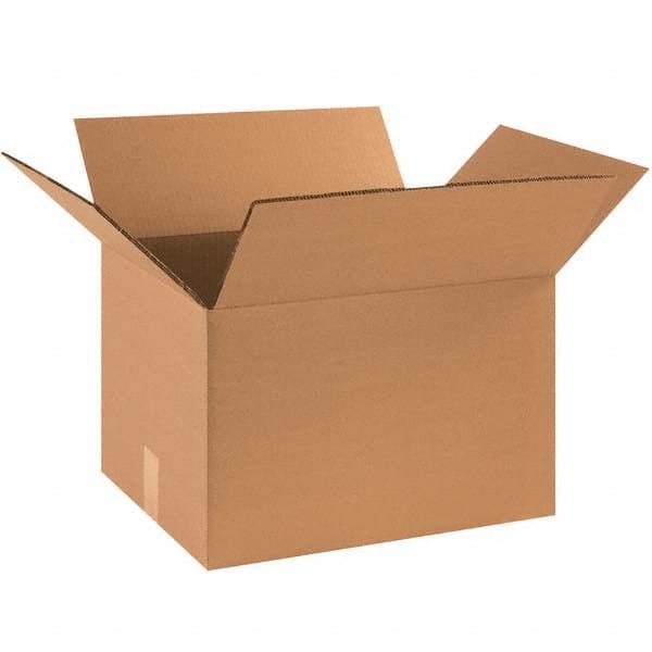 Made in USA - Pack of (15), 16" Wide x 18" Long x 14" High Corrugated Shipping Boxes - Industrial Tool & Supply