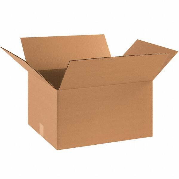 Made in USA - Pack of (25), 14" Wide x 18" Long x 10" High Corrugated Shipping Boxes - Industrial Tool & Supply