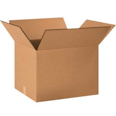 Made in USA - Pack of (15), 16" Wide x 20" Long x 10" High Corrugated Shipping Boxes - Industrial Tool & Supply