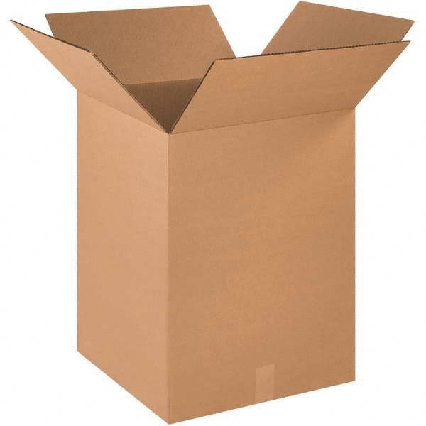Made in USA - Pack of (15), 16" Wide x 16" Long x 18" High Heavy Duty Corrugated Boxes - Industrial Tool & Supply