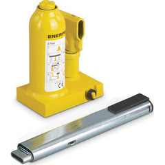 Enerpac - Manual Bottle, Screw, Ratchet & Hydraulic Jacks Type: Hydraulic Bottle Jack Load Capacity (Ton): 3 (Inch) - Industrial Tool & Supply
