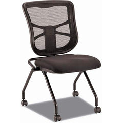 ALERA - Folding Chairs Material: Fabric Color: Black - Industrial Tool & Supply
