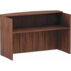ALERA - Office Desks Type: Reception Desk Counter Color: Modern Walnut - Industrial Tool & Supply