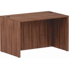 ALERA - Office Desks Type: Straight Front Desk Shell Color: Modern Walnut - Industrial Tool & Supply