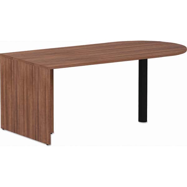 ALERA - Office Desks Type: D-Top Desk Color: Modern Walnut - Industrial Tool & Supply