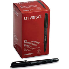 UNIVERSAL - Markers & Paintsticks Type: Permanent Color: Black - Industrial Tool & Supply