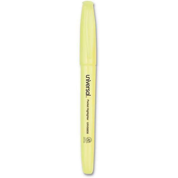 UNIVERSAL - Markers & Paintsticks Type: Highlighters Color: Fluorescent Yellow - Industrial Tool & Supply