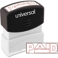 UNIVERSAL - Pre-inked Stock Stamps Type: Message Message: PAID - Industrial Tool & Supply