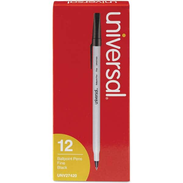 UNIVERSAL - Pens & Pencils Type: Stick Pen Color: Black - Industrial Tool & Supply