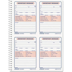 UNIVERSAL - Note Pads, Writing Pads & Notebooks Writing Pads & Notebook Type: Telephone Message Book Size: 5-1/2 x 3-3/16 - Industrial Tool & Supply