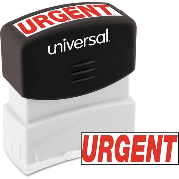 UNIVERSAL - Pre-inked Stock Stamps Type: Message Message: URGENT - Industrial Tool & Supply