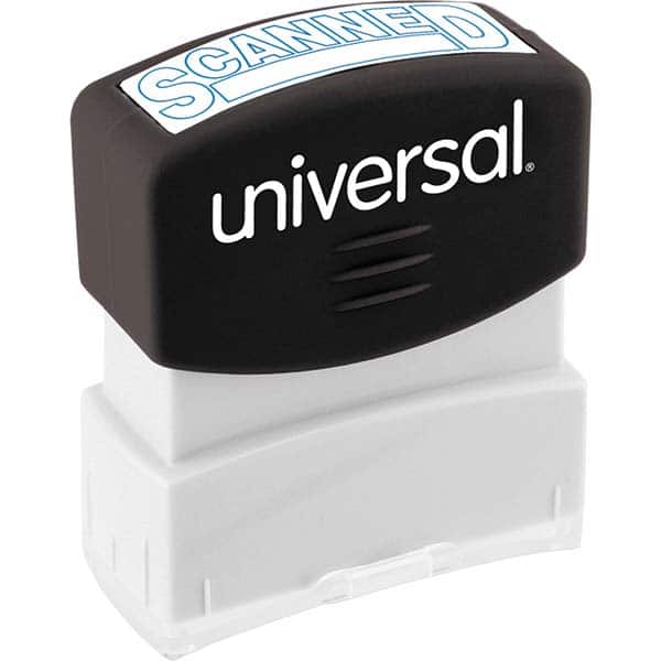 UNIVERSAL - Pre-inked Stock Stamps Type: Message Message: SCANNED - Industrial Tool & Supply