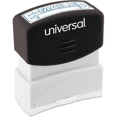 UNIVERSAL - Pre-inked Stock Stamps Type: Message Message: E-MAILED - Industrial Tool & Supply