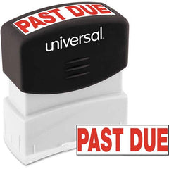 UNIVERSAL - Pre-inked Stock Stamps Type: Message Message: PAST DUE - Industrial Tool & Supply