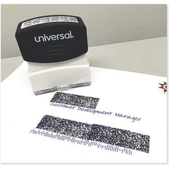 UNIVERSAL - Pre-inked Stock Stamps Type: Message Message: Obscures Data - Industrial Tool & Supply