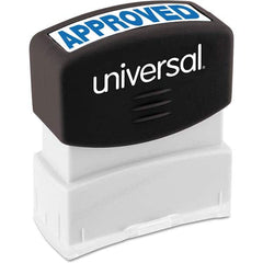 UNIVERSAL - Pre-inked Stock Stamps Type: Message Message: APPROVED - Industrial Tool & Supply