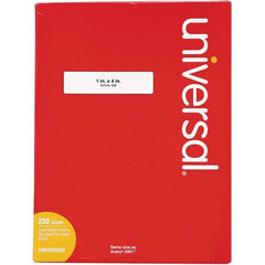 UNIVERSAL - Labels, Ribbons & Tapes Type: Multipurpose Color: White - Industrial Tool & Supply