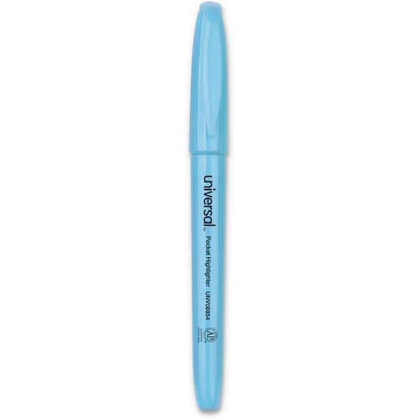 UNIVERSAL - Markers & Paintsticks Type: Highlighters Color: Fluorescent Blue - Industrial Tool & Supply