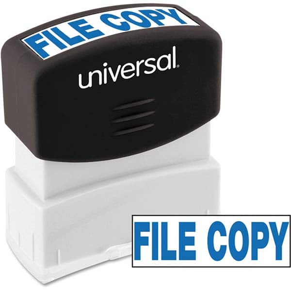 UNIVERSAL - Pre-inked Stock Stamps Type: Message Message: FILE COPY - Industrial Tool & Supply