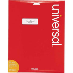 UNIVERSAL - Labels, Ribbons & Tapes Type: Multipurpose Color: White - Industrial Tool & Supply