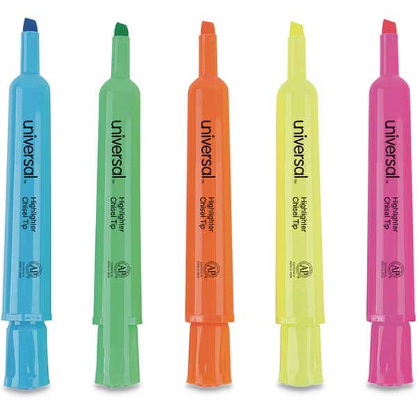 UNIVERSAL - Markers & Paintsticks Type: Highlighters Color: Assorted - Industrial Tool & Supply