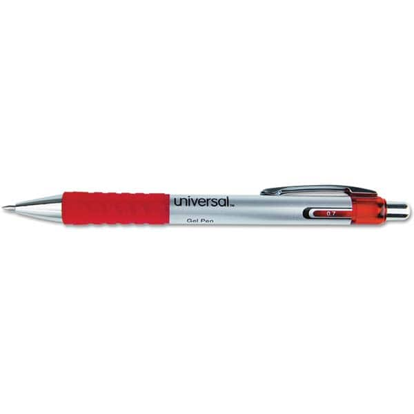 UNIVERSAL - Pens & Pencils Type: Comfort Grip Retractable Pen Color: Red - Industrial Tool & Supply