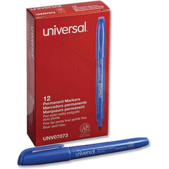 UNIVERSAL - Markers & Paintsticks Type: Permanent Color: Blue - Industrial Tool & Supply