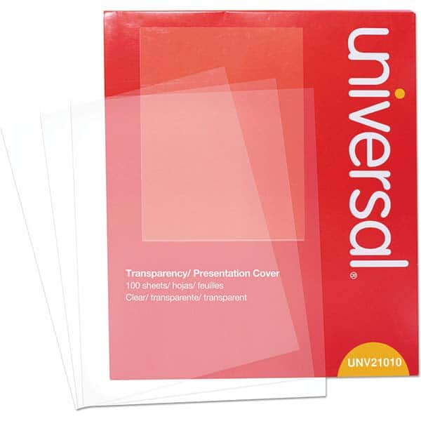 UNIVERSAL - Transparency Films & Sleeves Audio Visual Conference Accessory Type: Transparency Sleeves For Use With: Laser Copiers & Printers - Industrial Tool & Supply