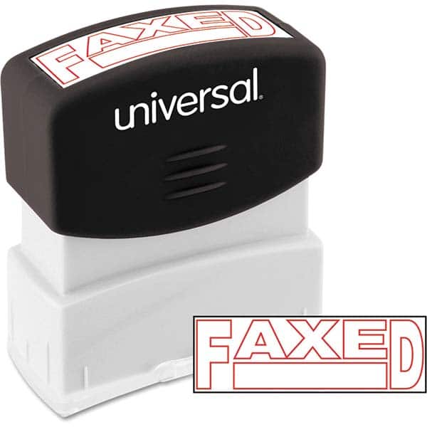 UNIVERSAL - Pre-inked Stock Stamps Type: Message Message: FAXED - Industrial Tool & Supply