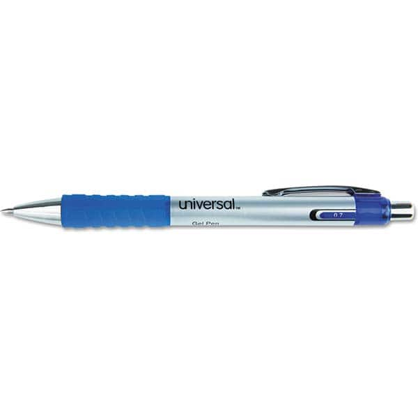 UNIVERSAL - Pens & Pencils Type: Comfort Grip Retractable Pen Color: Blue - Industrial Tool & Supply