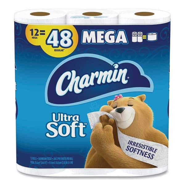 Charmin - Toilet Tissue Type: Standard Roll Ply: 2 - Industrial Tool & Supply