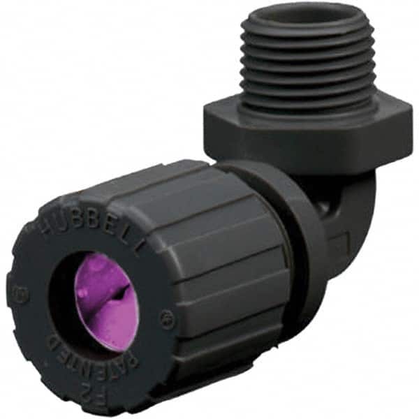 Hubbell Wiring Device-Kellems - 0.75 to 0.88" General Elbow Strain Relief Cord Grip - Industrial Tool & Supply