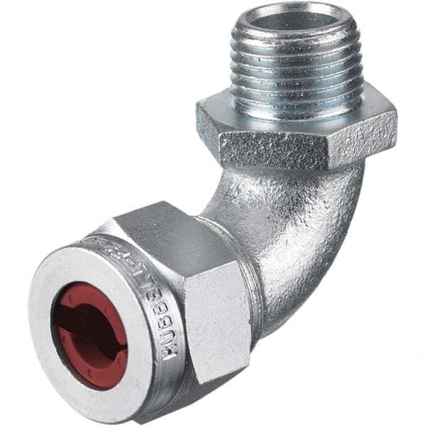 Hubbell Wiring Device-Kellems - 0.19 to 0.25" Liquidtight Elbow Strain Relief Cord Grip - Industrial Tool & Supply