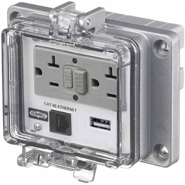 Hubbell Wiring Device-Kellems - Data Port Receptacles Receptacle Configuration: Ethernet Number of Ports: 1 - Industrial Tool & Supply